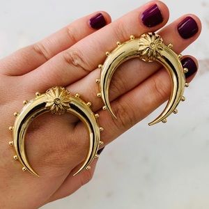 ALV jewels Large crescent earrings